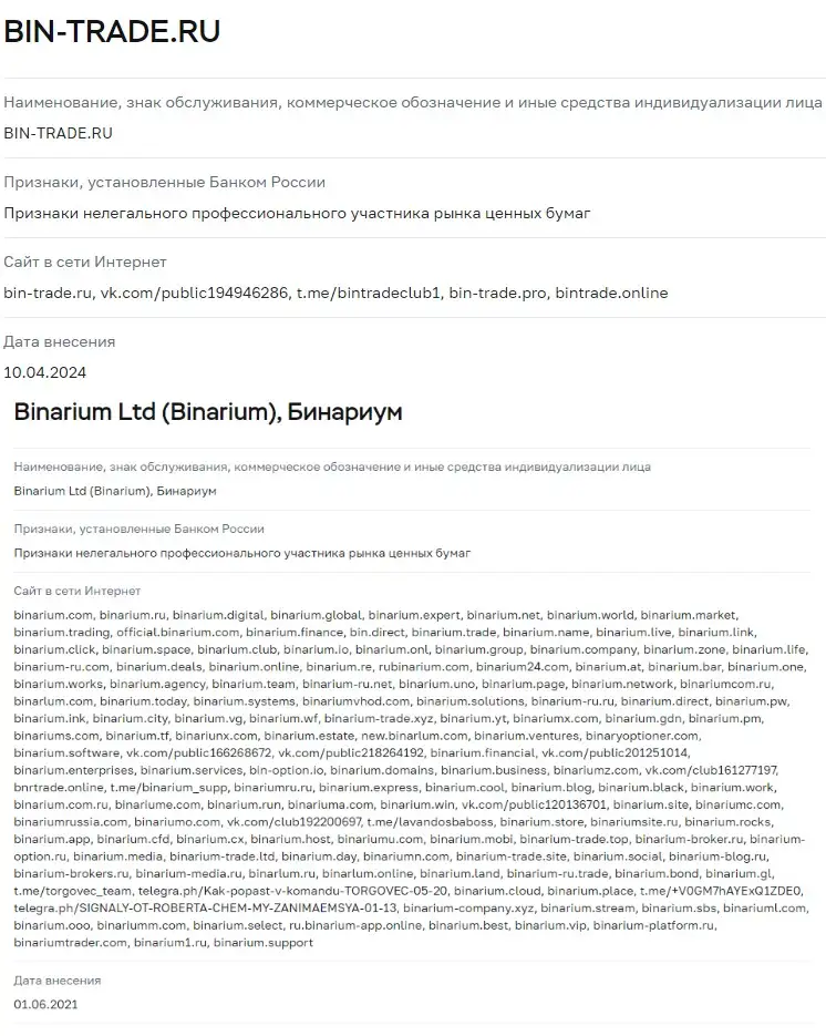 Обзор брокера Bintrade