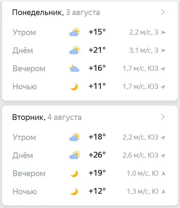 Яндекс погода